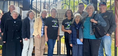 Kathy Sherrick, left of center, with members of ROMW